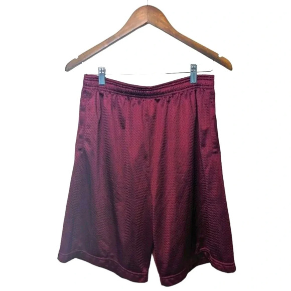 Brooks Maroon Mesh Training Shorts Mens Size Large - Picture 2 of 11